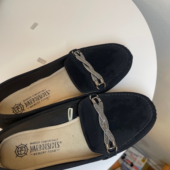 Harborides Black Loafers with Silver Detail - Picture 2 of 4